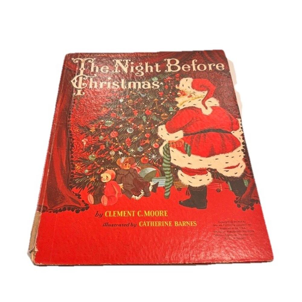 The Night Before Christmas WHITMAN Giant Tell-A-Tale Book Clement C. Moore 1960